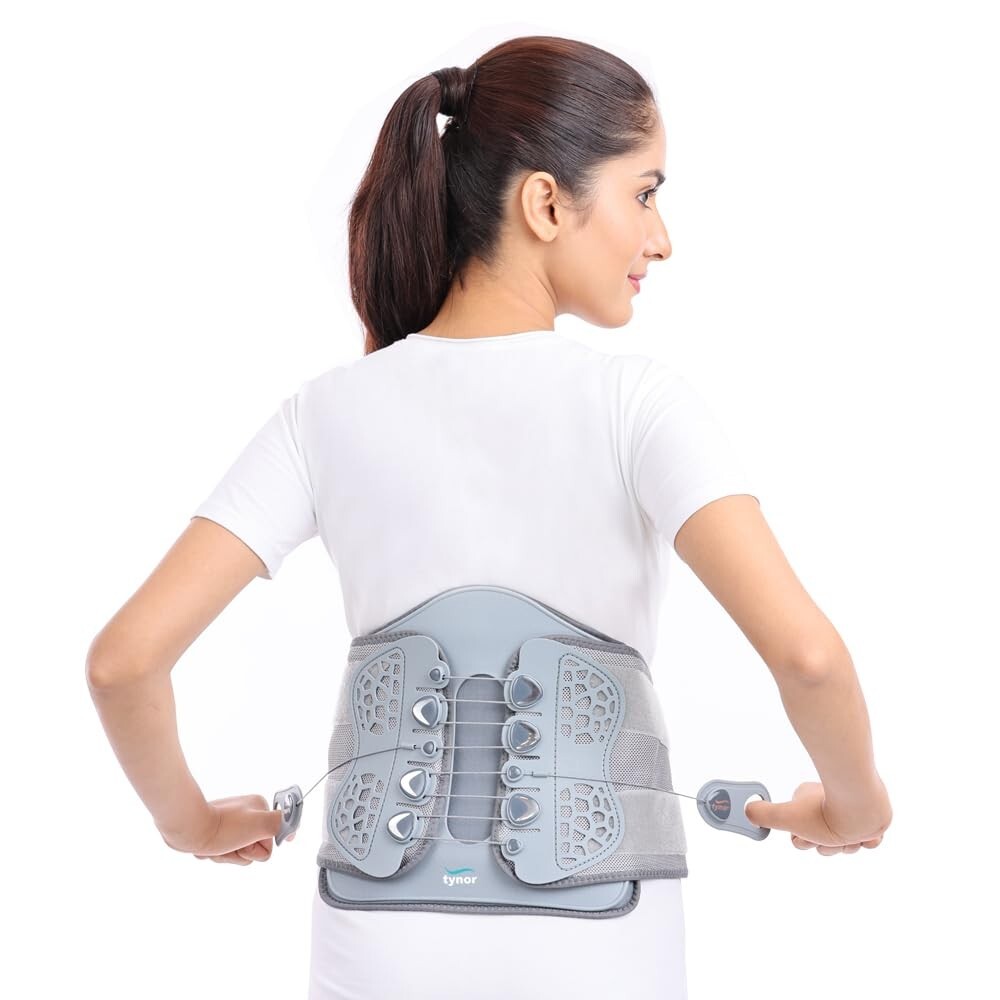 TYNOR Lumbo Lacepull Brace For Posture Correction, Universal Size, 1 Unit