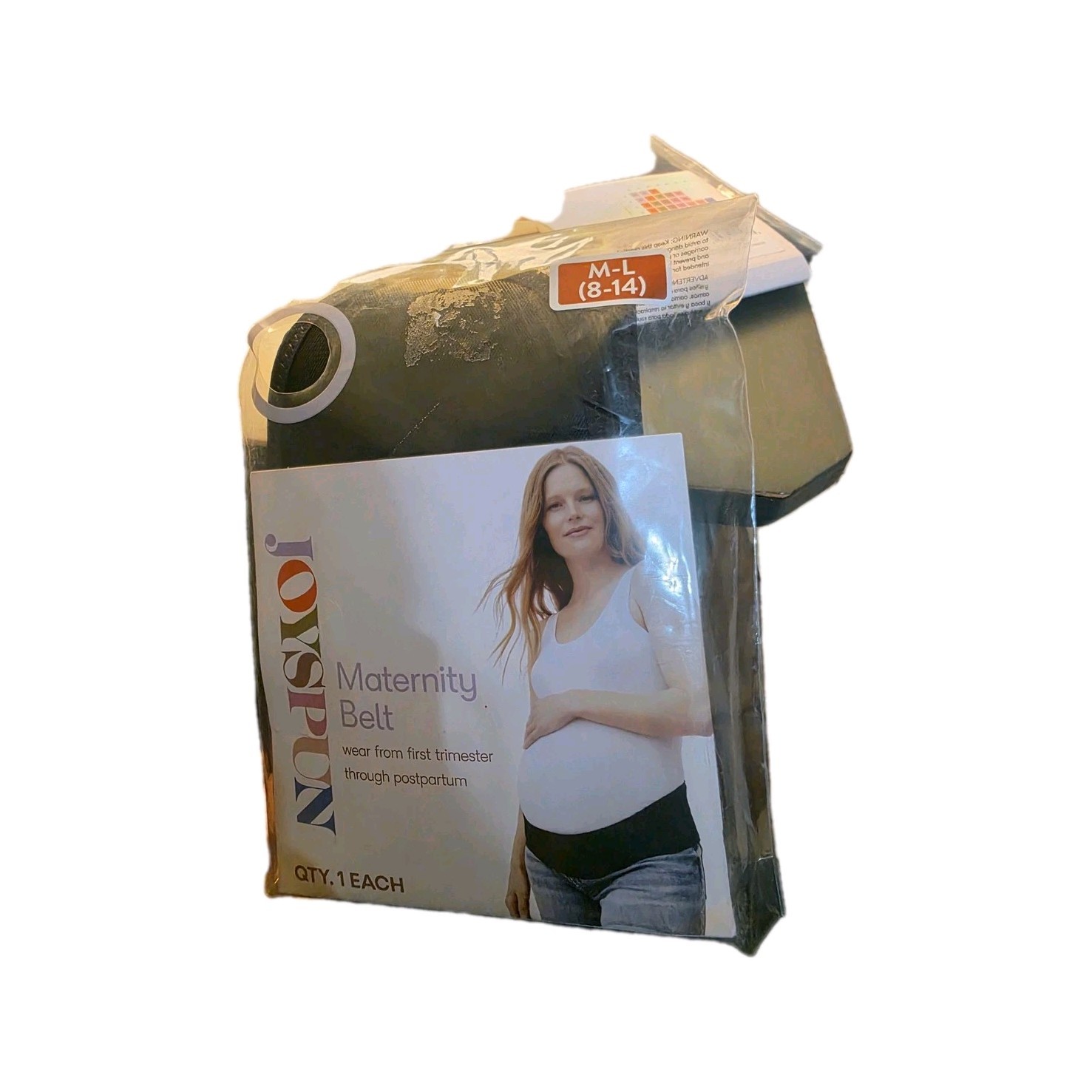 No Boundaries Maternity Support Belt Black M-L (8-14) Abdomen & Back