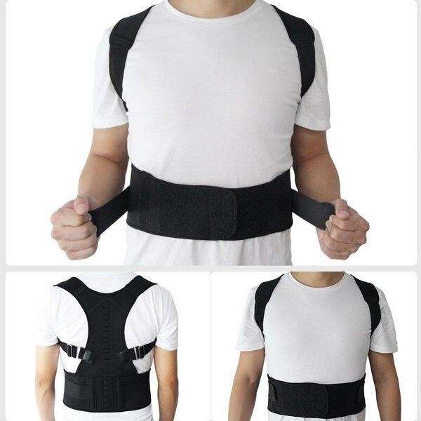 Magnetic Posture Corrector Back Brace Shoulder Straightener Lumbar Support Belt