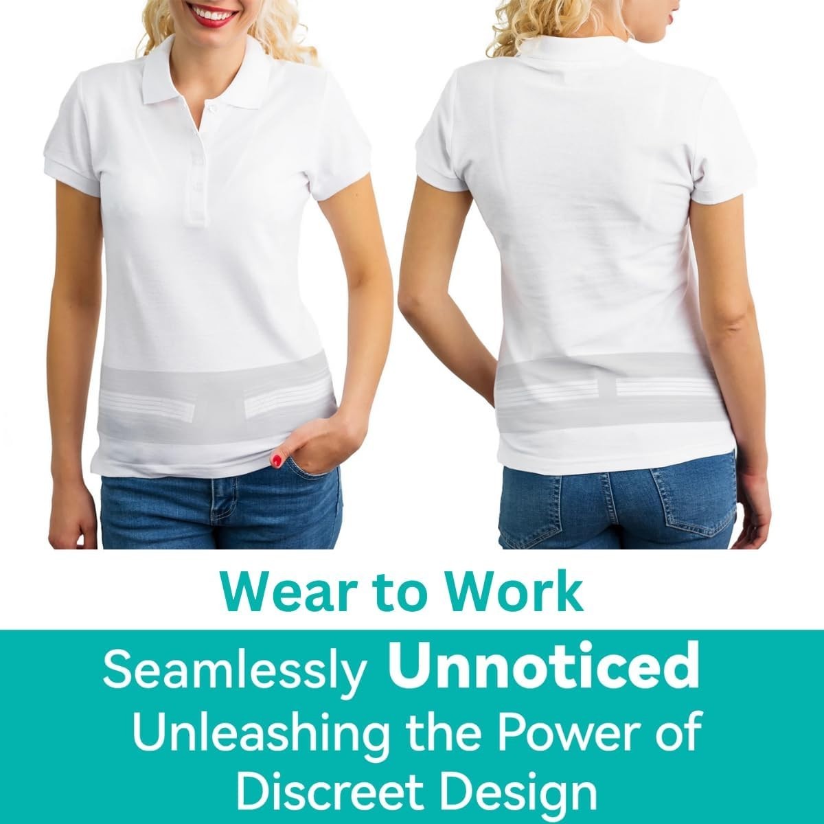 Lightweight Back Brace for Lower Back Pain Under Clothes – Relief from Sciati…