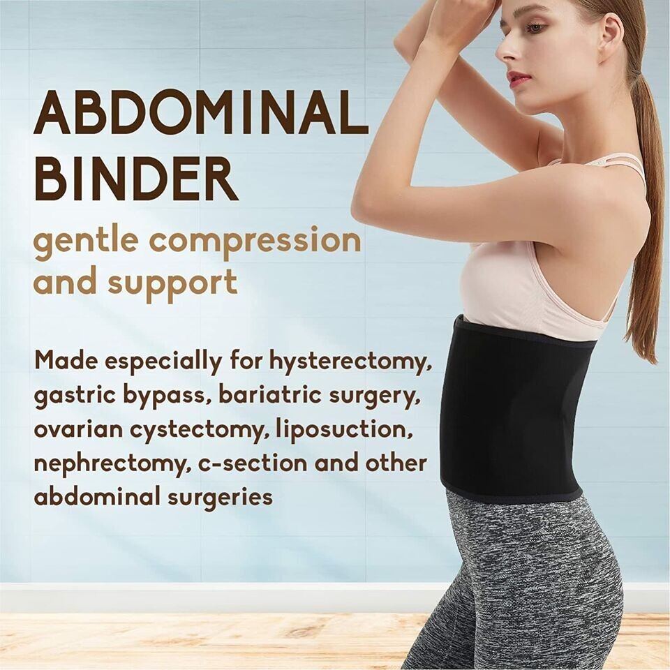 Abdominal binder Lower Back Support Belt Brace for Breathable, Pain Relief