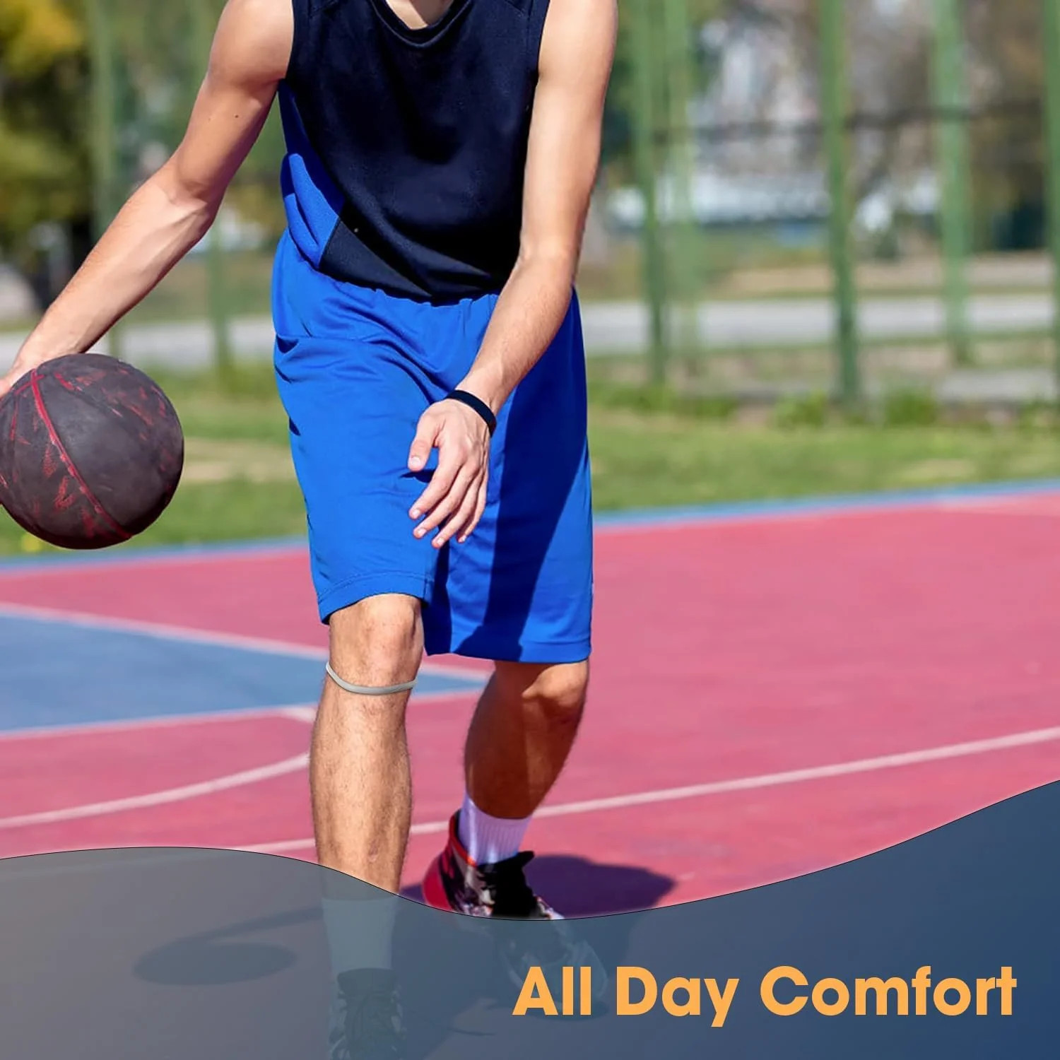 2 Pack Patella with Knee Pads for Patella Tendon Pain Relief – Knee Brace for Te
