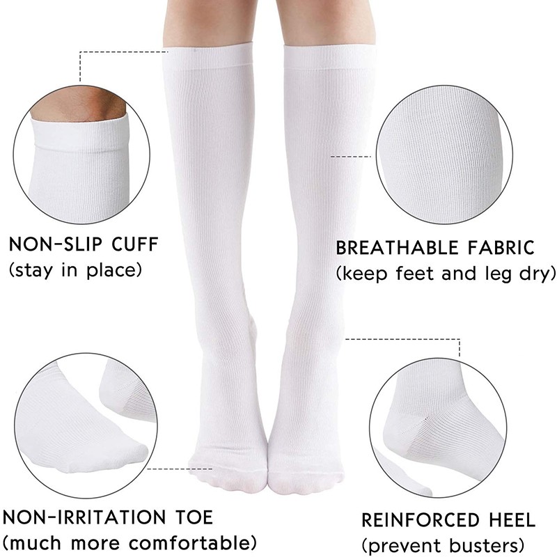 1x Compression Socks Stockings Womens Mens Knee High Medical 20-30 mmHG S/M-L/XL