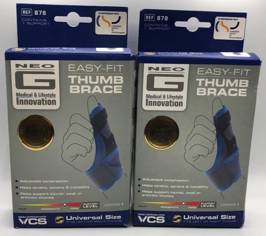 2PK Neo G Easy Fit Thumb Brace VCS ~ 1 Brace Each ~ Universal Size ~ FAST SHIP!