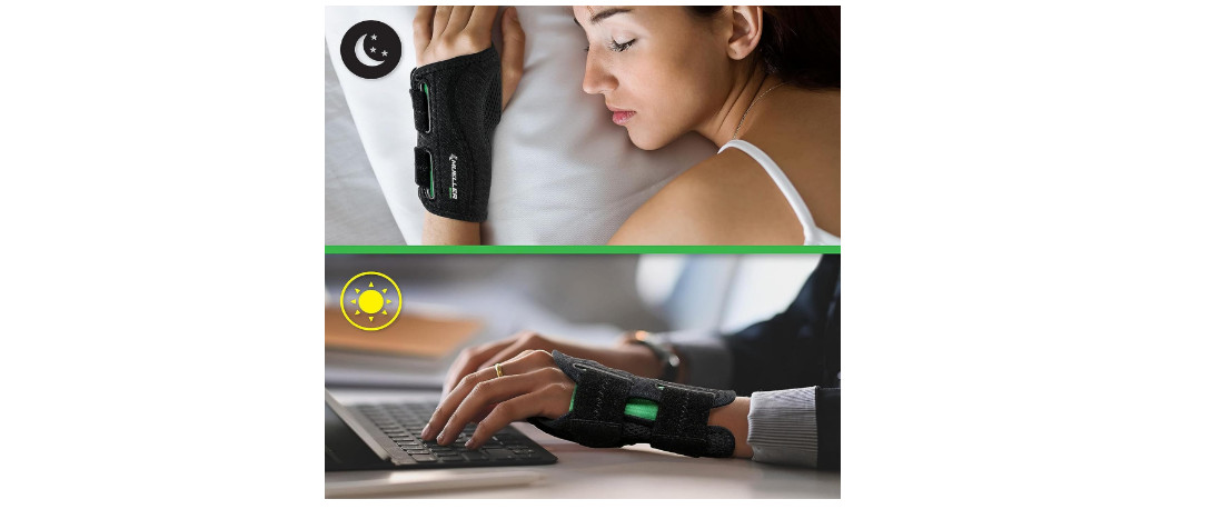 MUELLER Sports Medicine Green Fitted Wrist Brace