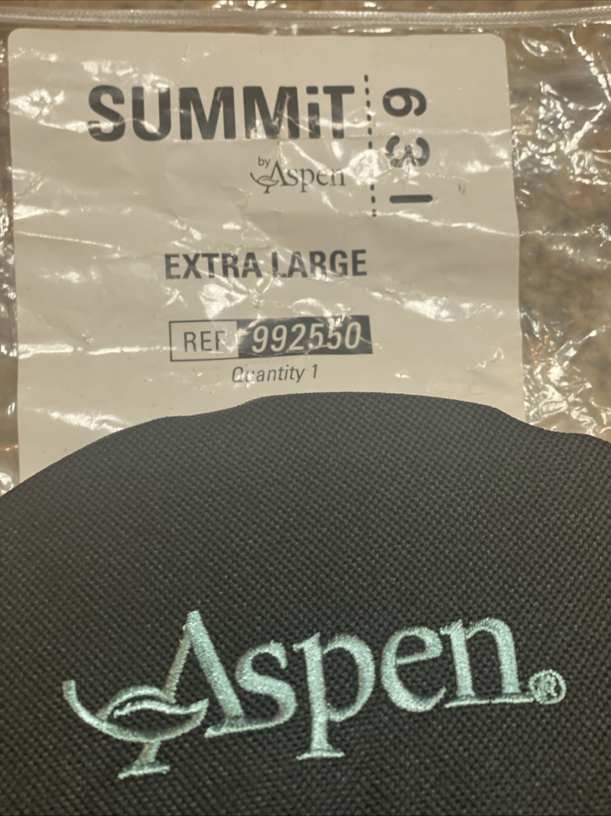 Aspen Summit 631 Lumbar Support Back Brace Black Size XL