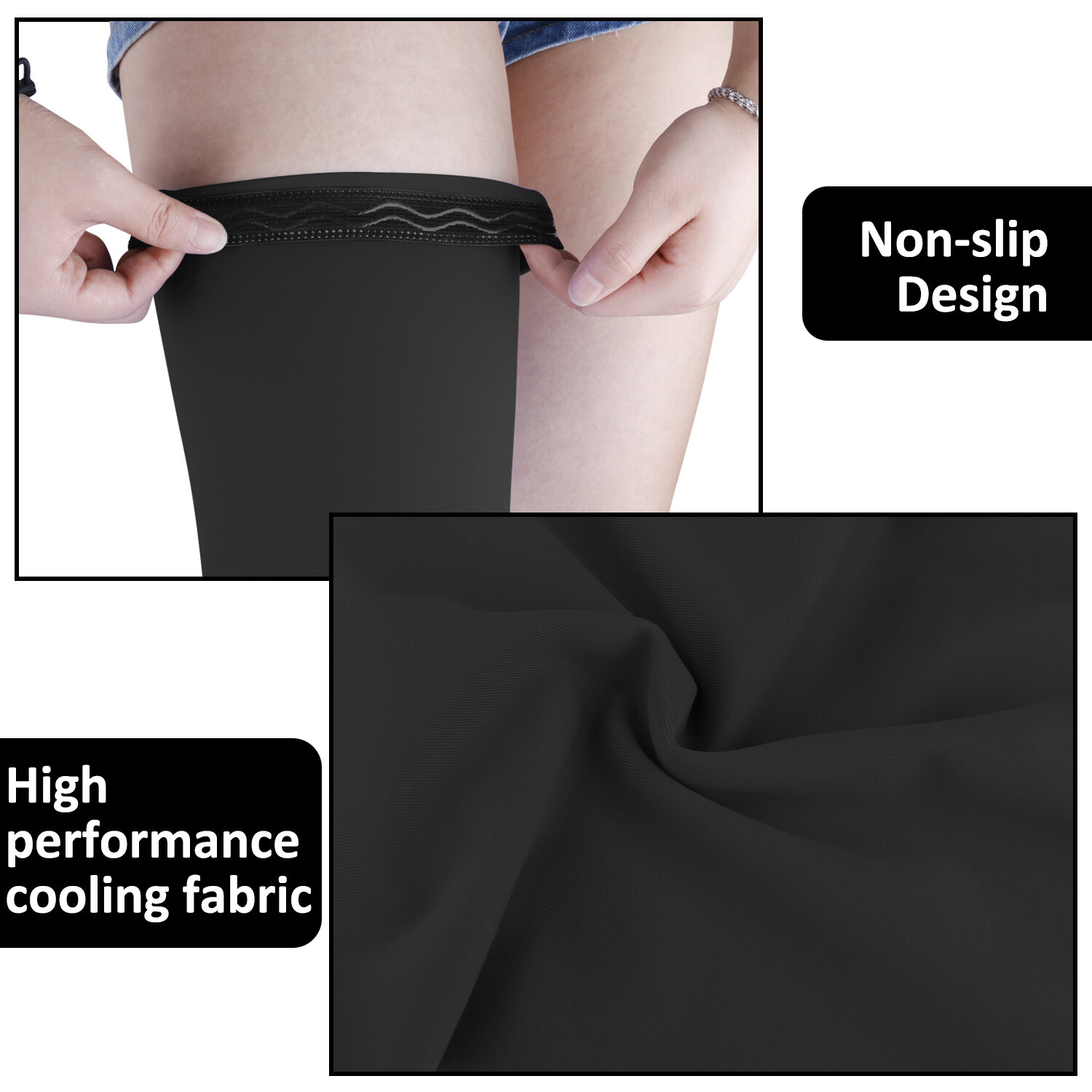 Compression Sleeve Socks Calf Support Leg Brace Thigh High Pain Relief Women Men