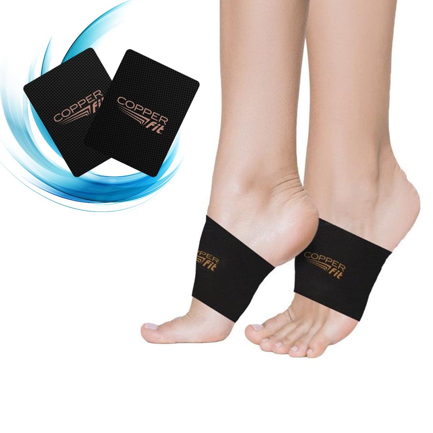 Copper Fit Health Unisex Arch Relief Compression Bands for Plantar Fasciitis,…