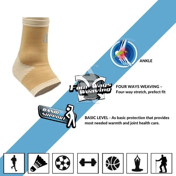 AQ Support Elastic Ankle Support Nylon Spandex Rubber 1361 – M size