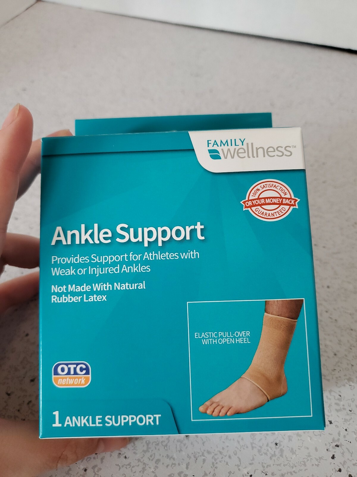 Family Wellness Ankle Support not made with natural rubber latex 1 Ancle Support