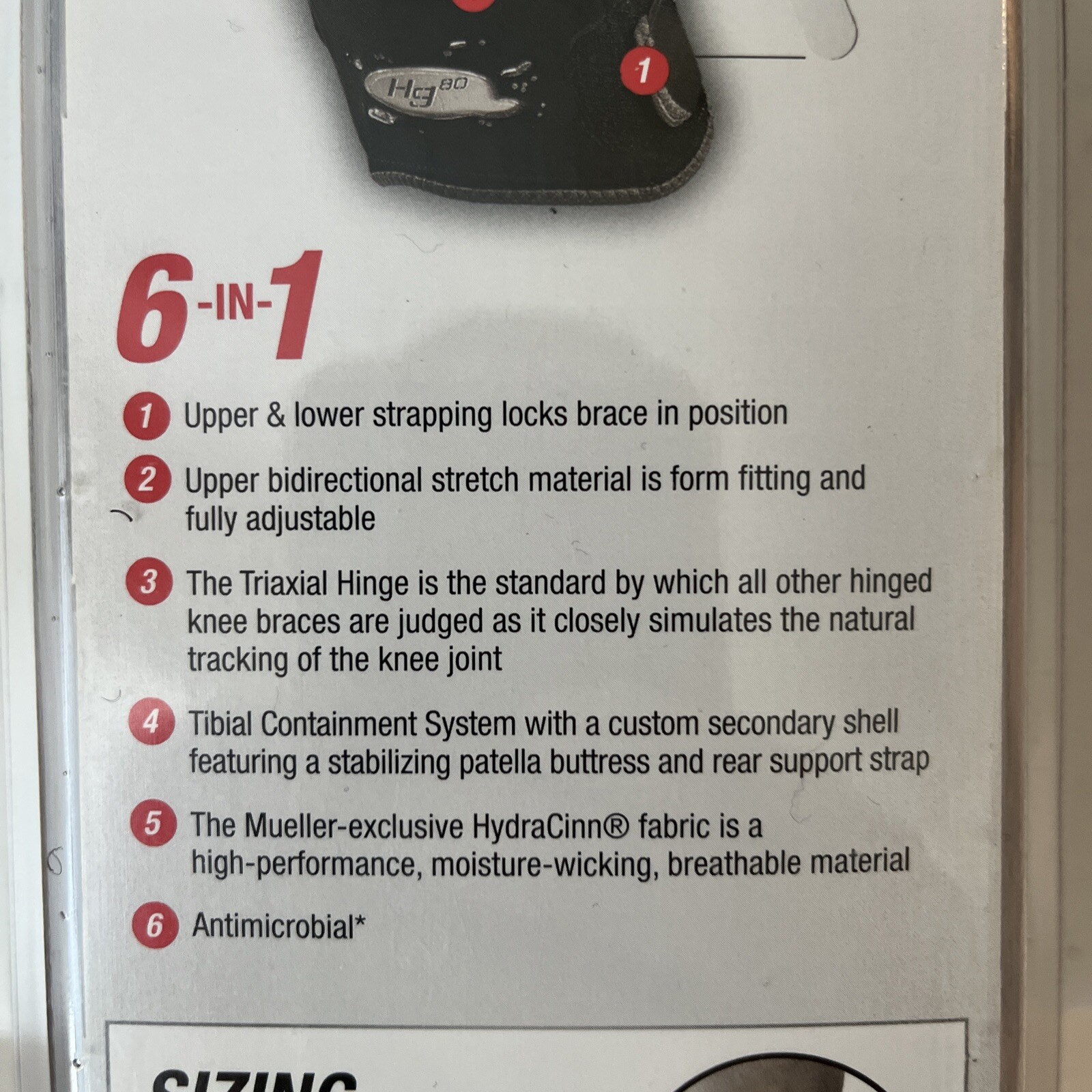 Mueller Sport Care HG80 Hinged Knee Brace Triaxial Hinge Maximum Support 54011