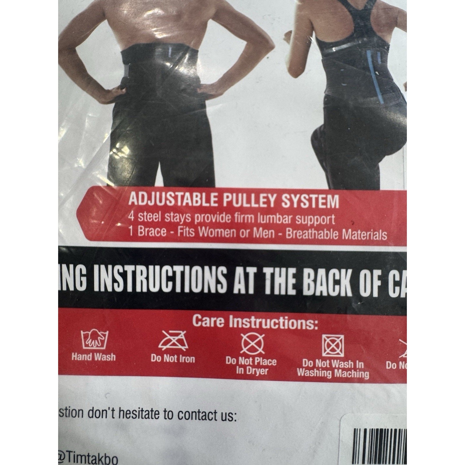 New Timtakbo Lower Back Brace Support Waist Belt Men Women Pain Relief