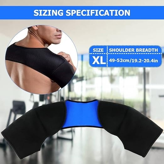 Double Shoulder Brace Warm Breathable for Sports Lifting Sleep Pain Relief