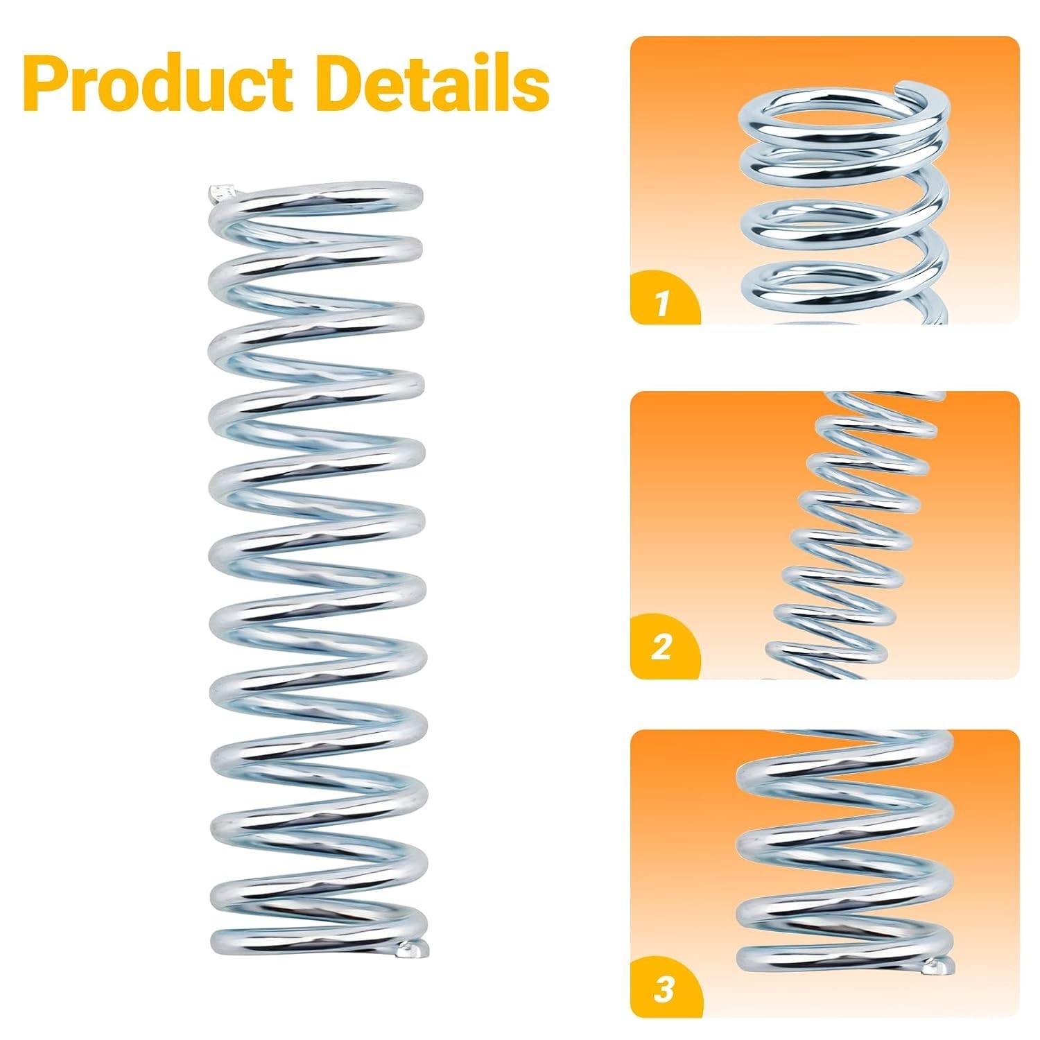 High-Quality Compression Spring 7/8 in. x 3 in. | 0.105 GA – Multi-Purpose Use