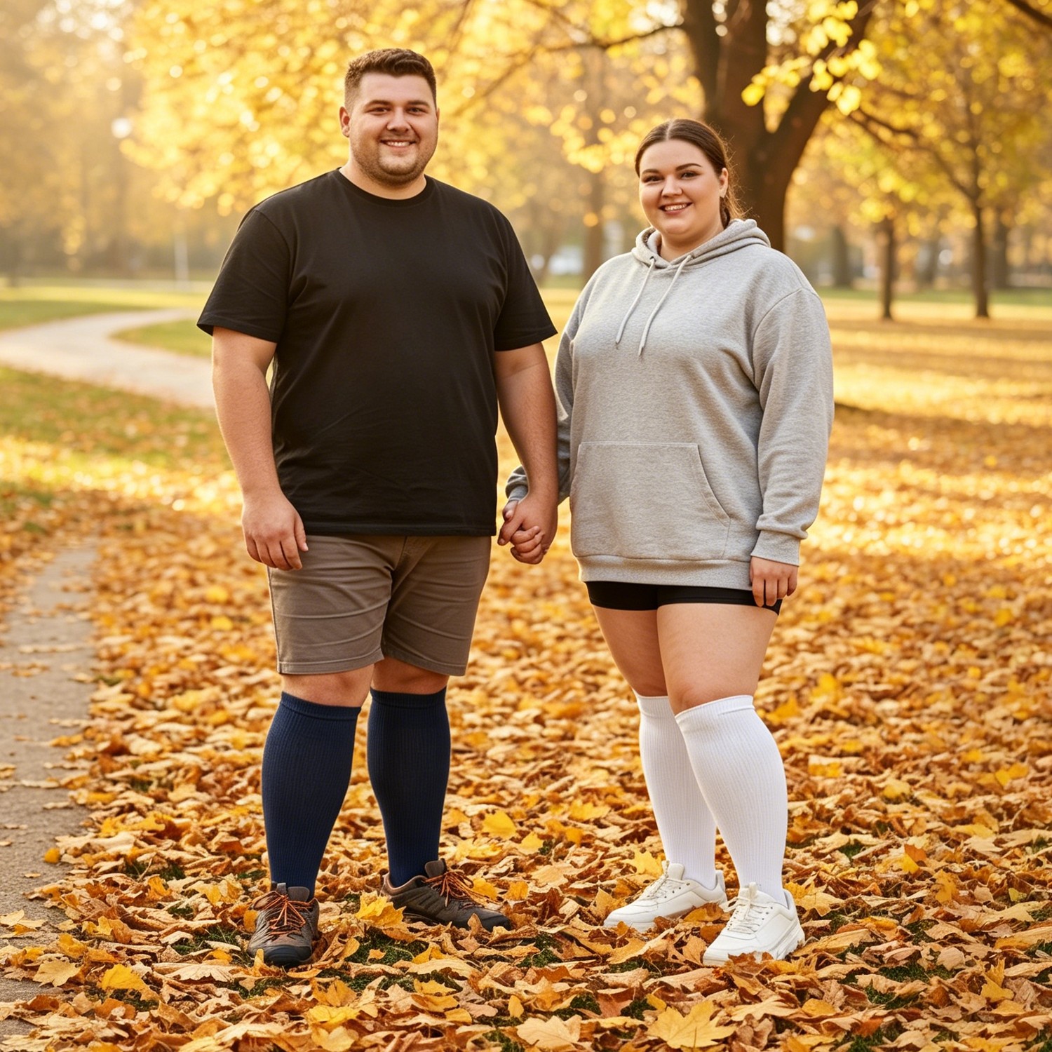 2XL-4XL Plus Size Open Toe Compression Socks, Calf Pressure Stockings for Unisex