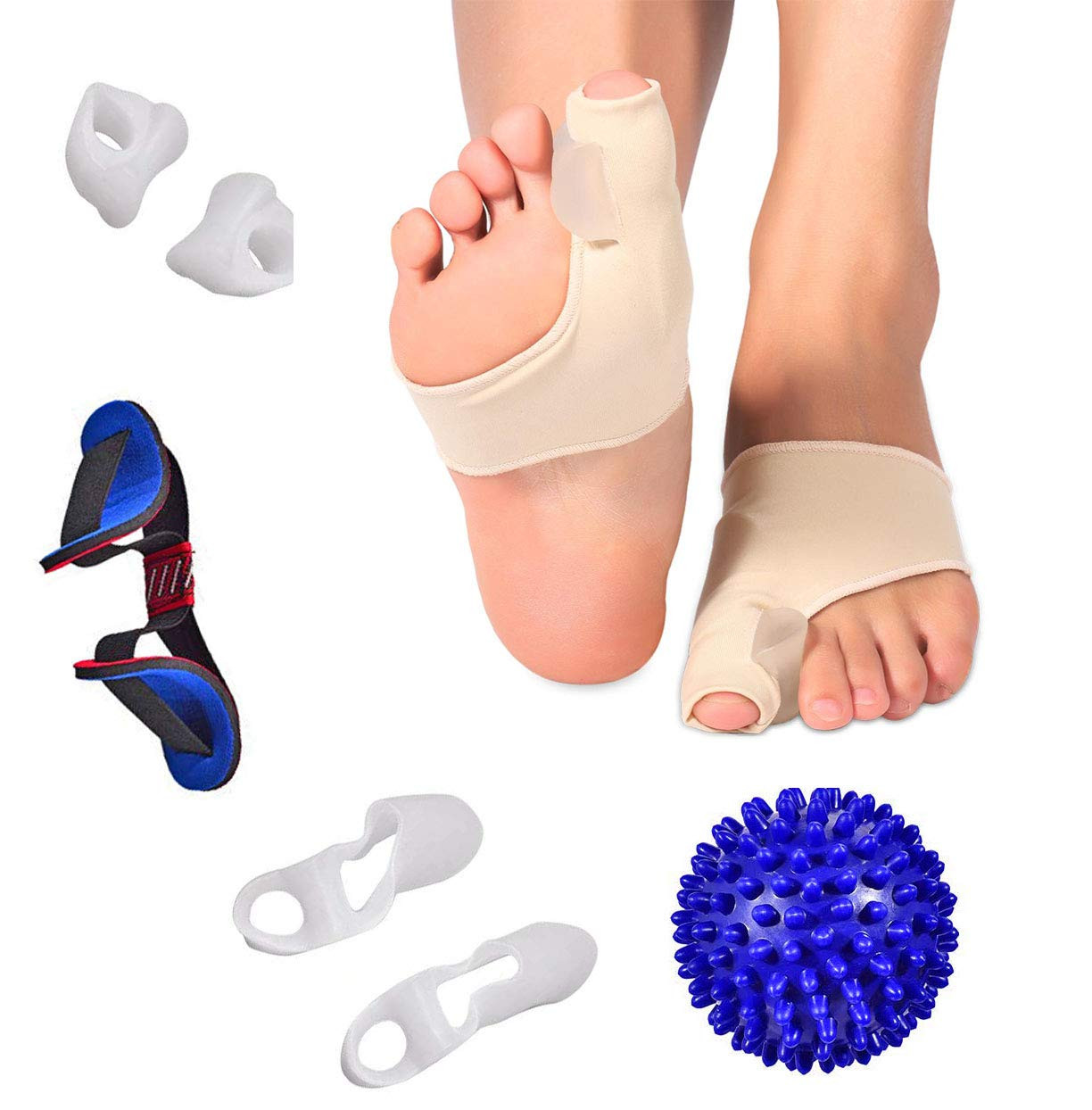 Bunion Corrector Splint Cushions Orthopedic Toe Separator Support Splint Turf…