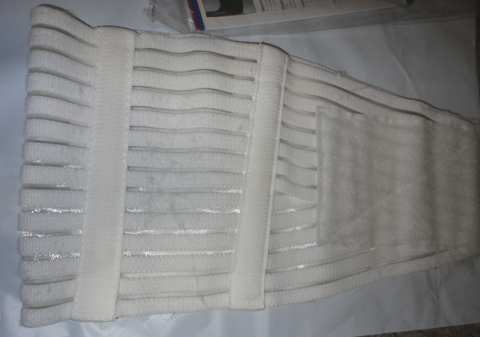 FLA ORTHOPEDICS Latex-Free 7″ LUMBAR SACRAL SUPPORT White~Size S/Small(28-32″)