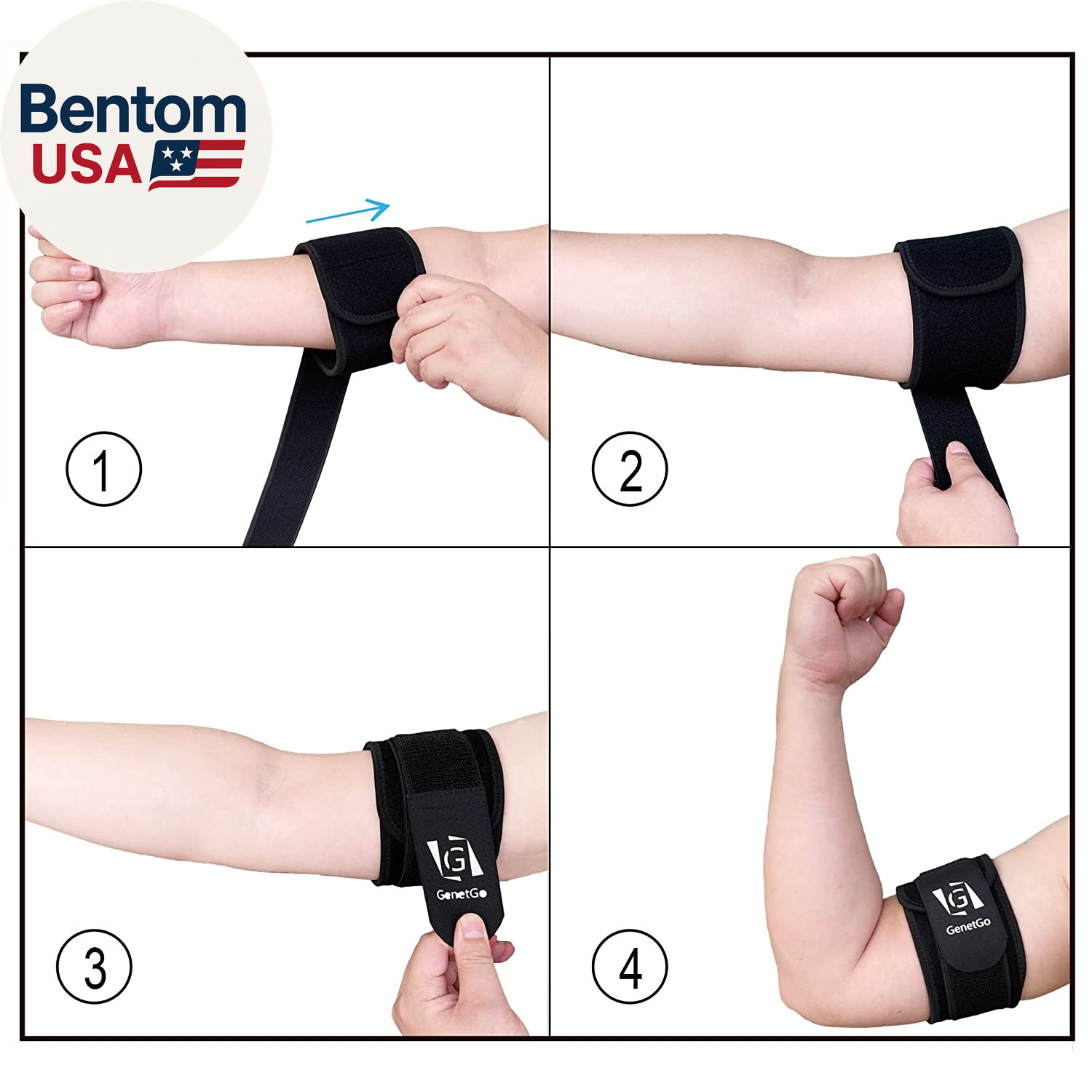 Bicep & Tricep Tendonitis Brace Compression Sleeve – Pain Relief for Bicep and T