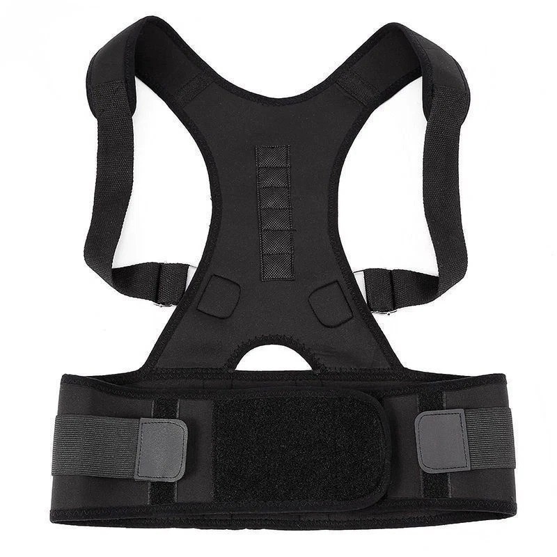 Posture Corrector Support Magnetic Back Shoulder Brace Belt Band for Men Women S