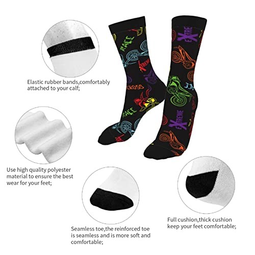 Sigouyinei Casual Funny Funky Novelty Socks For Men Women 1 Black and White2