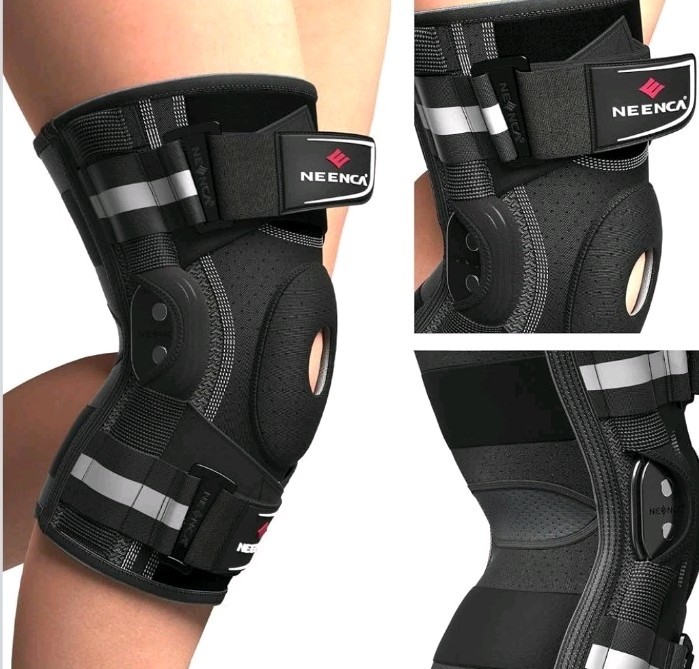 4-XL NEENCA Knee Brace, Hinged Knee Stabilizer Support Sleeve for Men, Women