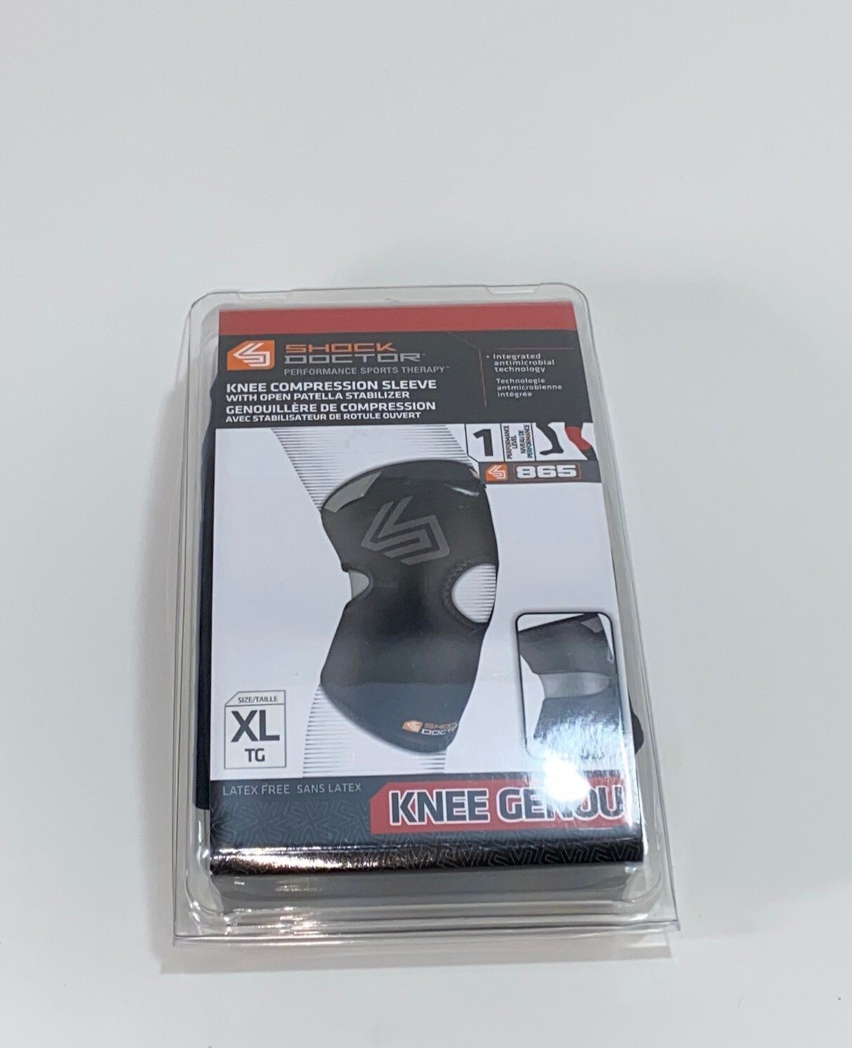 Shock Doctor Knee Support with Dual Hinges Black, X-Large Preowned