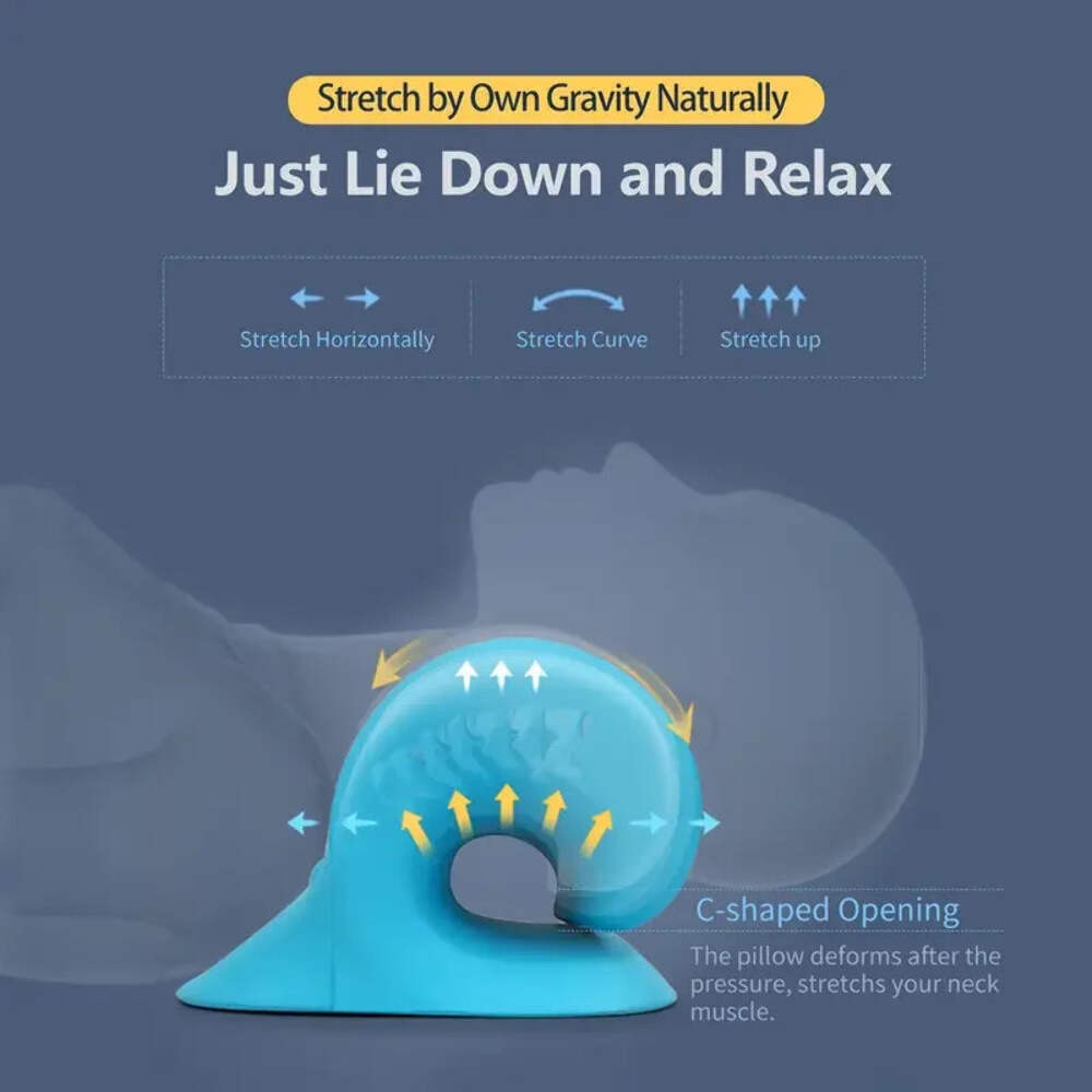 Neck Shoulder Stretcher Relaxer Cervical Spine Stretch Muscle Relaxation Tractio