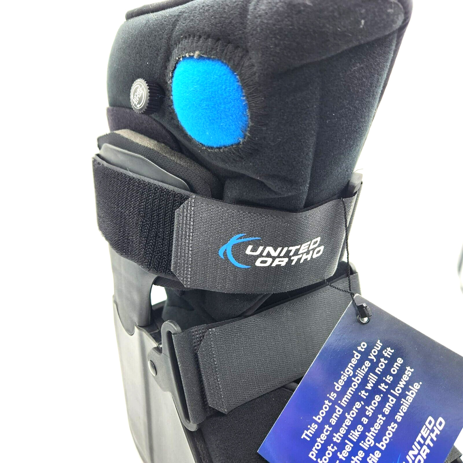 United Ortho Short Air Cam Walker Fracture Boot X-LARGE Foot Ankle Black