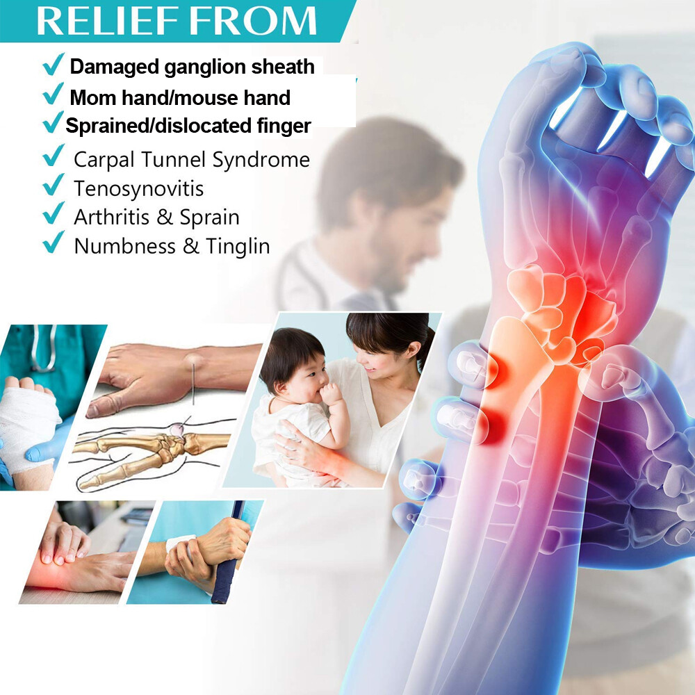 Right Left Wrist Hand Support Brace Splint Carpal Tunnel Sprain Arthritis Sports