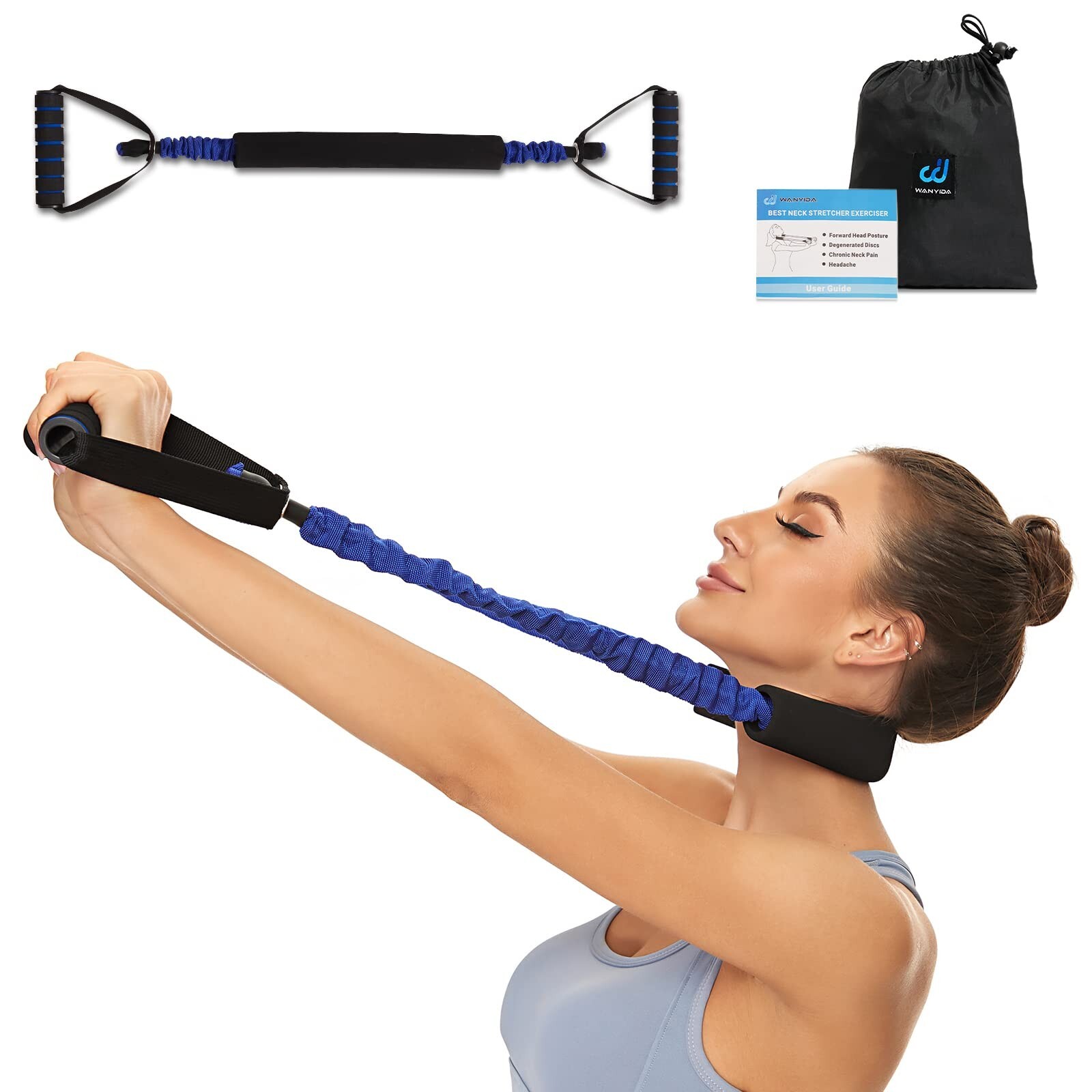 Neck Stretcher Exerciser, Cervical Traction Device for Neck Pain Relief and C…