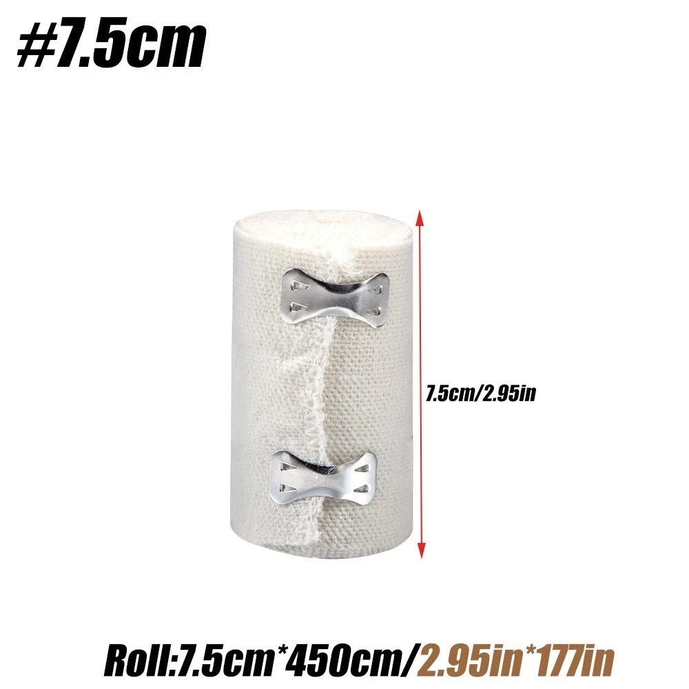 Elastic Bandage Wrap 450cm Stretch Compression Sports Ankle Calf Foot Support