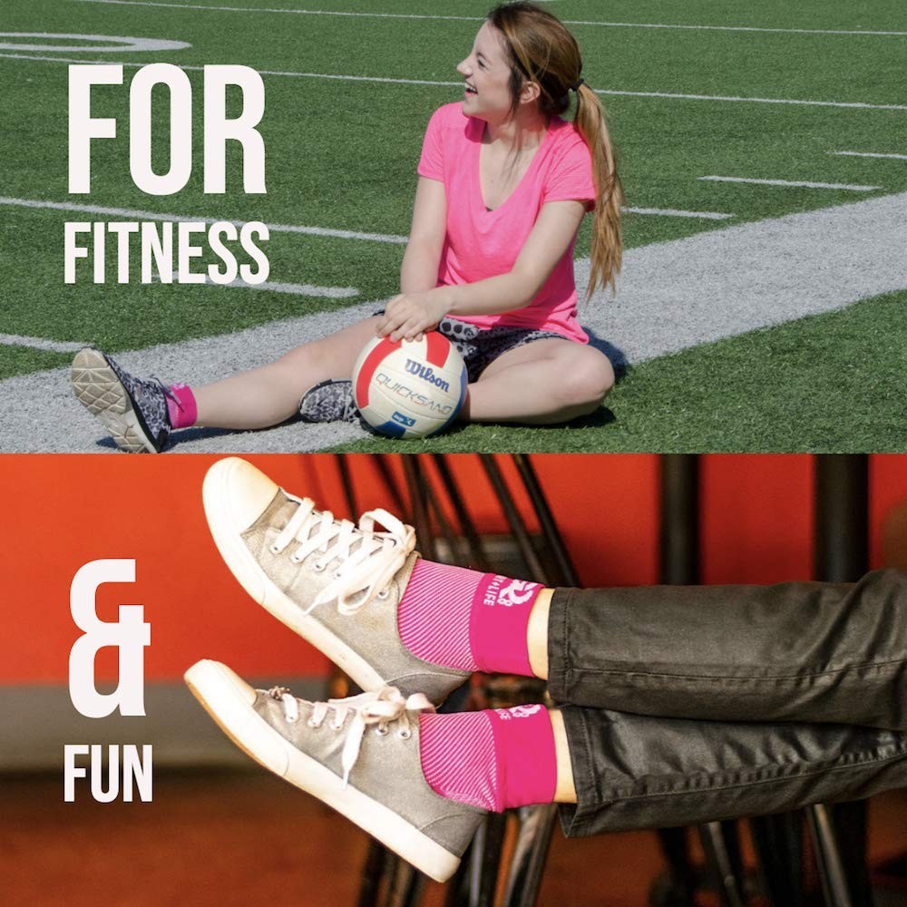Go2Socks Go2 Arch Compression Support Sleeves for Ankle Heel Spur Solid Nude