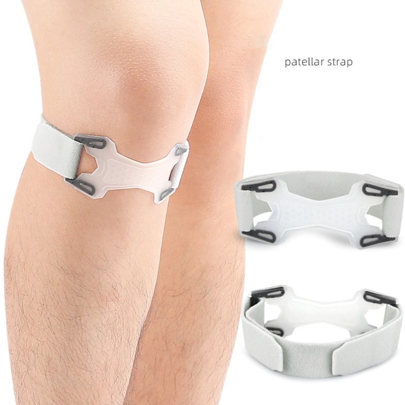 Silicone Patella Brace Shock Absorption Breathable Patella Knee Support Strap