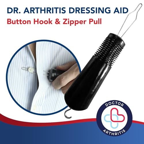 Button Hook Zipper Pull Assist Device for Seniors Arthritis