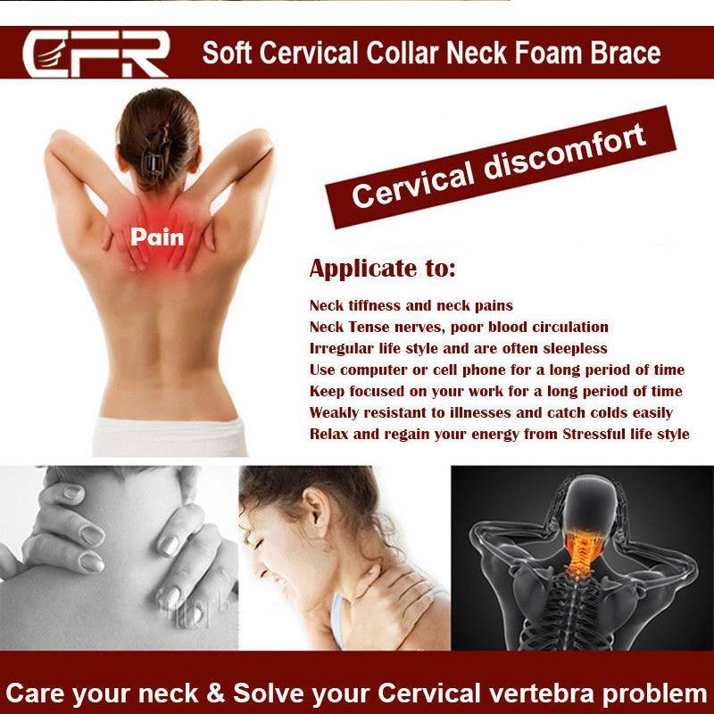 CFR Neck Support Brace Soft Foam Cervical Collar Sprain Spine Stabilizer Pain US