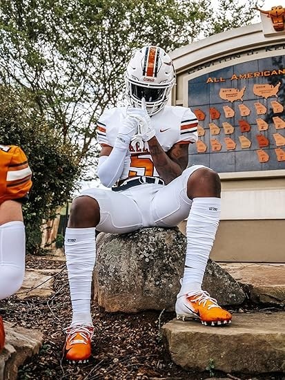 Nxtrnd Football Leg Sleeves Calf Sleeves for Men & Boys Sold as a Pair White