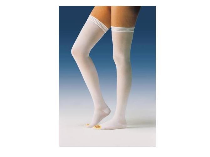 McK JOBST Anti-embolism Stockings KNEE High Large, Long White Inspection Toe