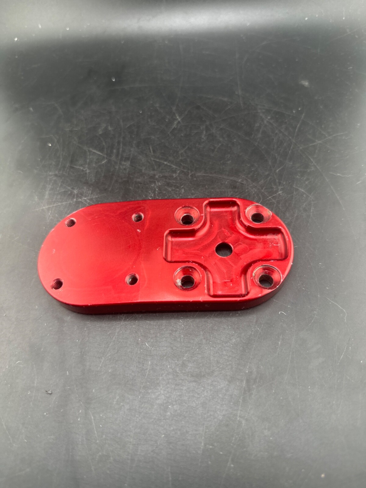 Prosthetic flexion plate component adapter part 5 degree flexion plate