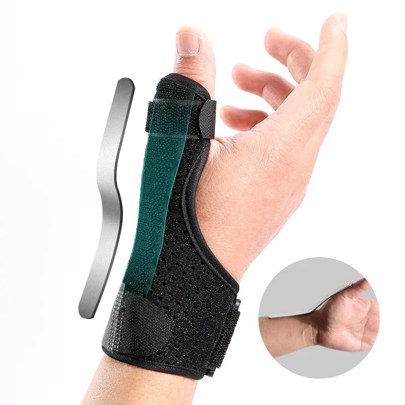 Thumb Support Splint Adjustable Thumb Stabilizer Left Right Hand Black