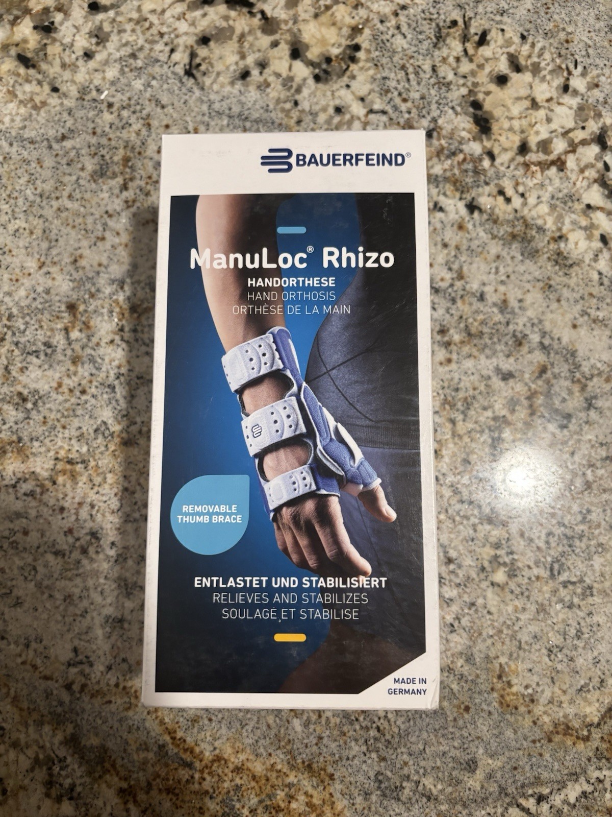 Hand Orthotics Manuloc Rhizo Bauerfeind size 1 5.5-7in New Large Titan