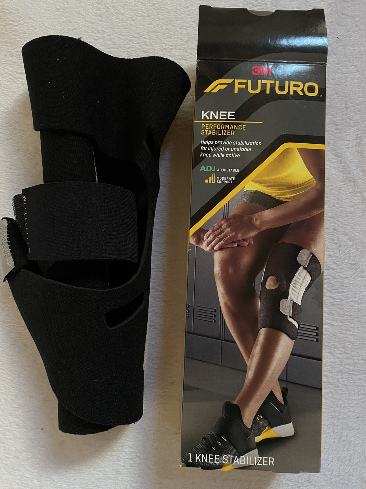 3M Futuro Knee Performance Stabilizer Brace Adjustable Moderate Support 13-17.5”
