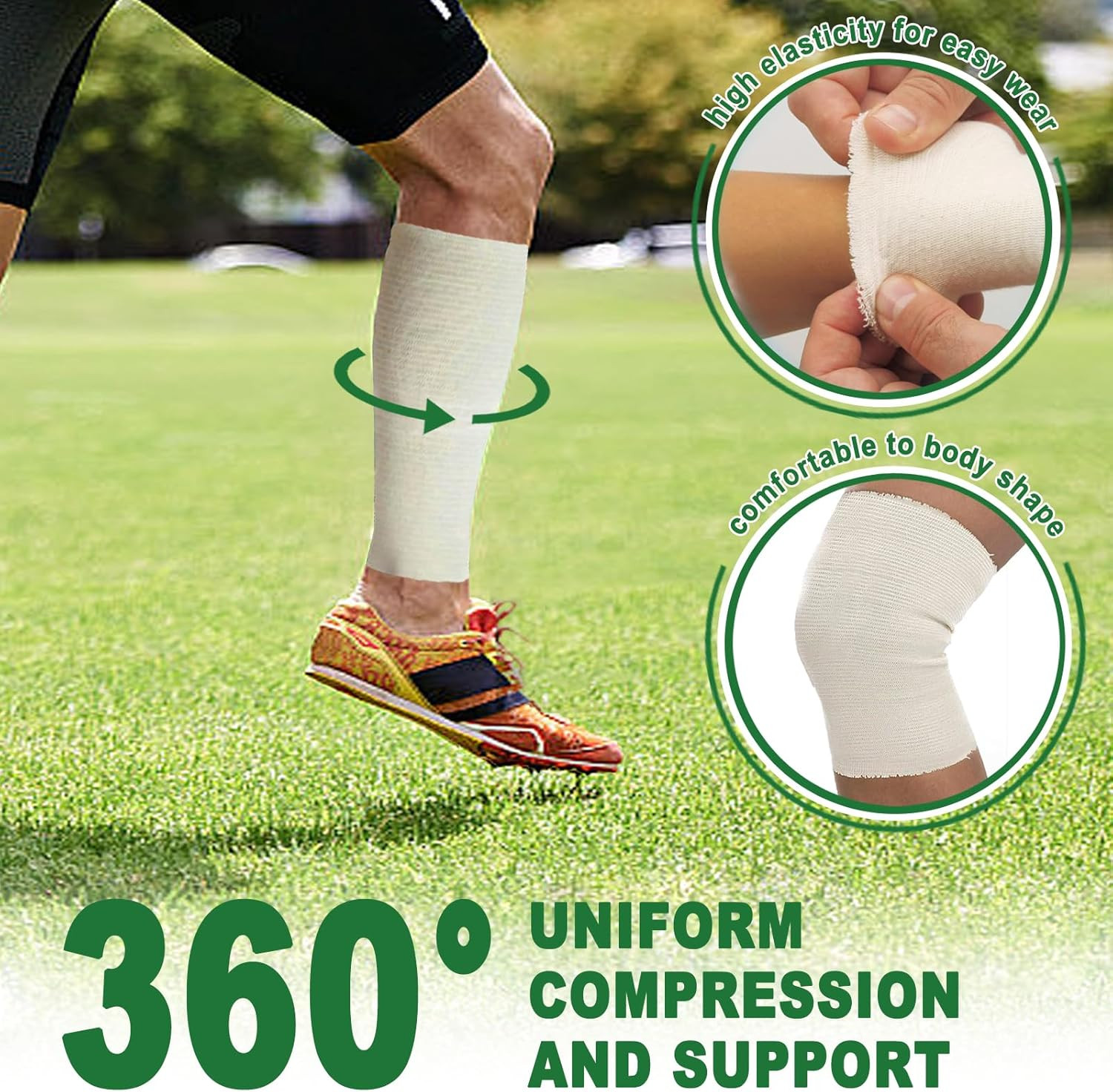 Elastic Tubular Support Bandage, Stockinette Tubing for Arm, Legs, Knees, Compre