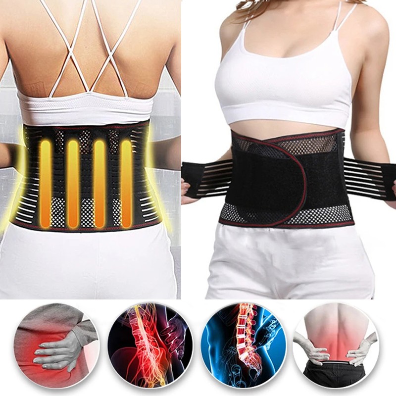 Breathable Lower Back Brace Lumbar Support Waist Belt For Men Women Pain Relief