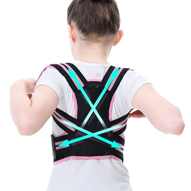Adjustable Children Posture Corrector Back Support Belt Spine Back Lumbar Braces