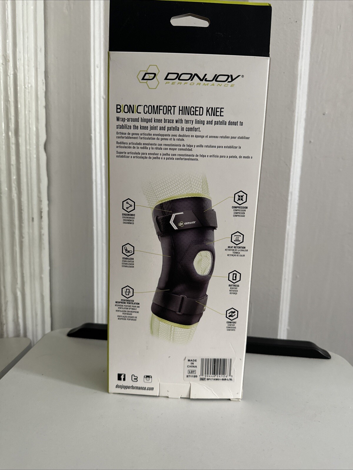 DonJoy Performange Bonic Comfort Hinged Knee Brace – L/XL 40 Each.