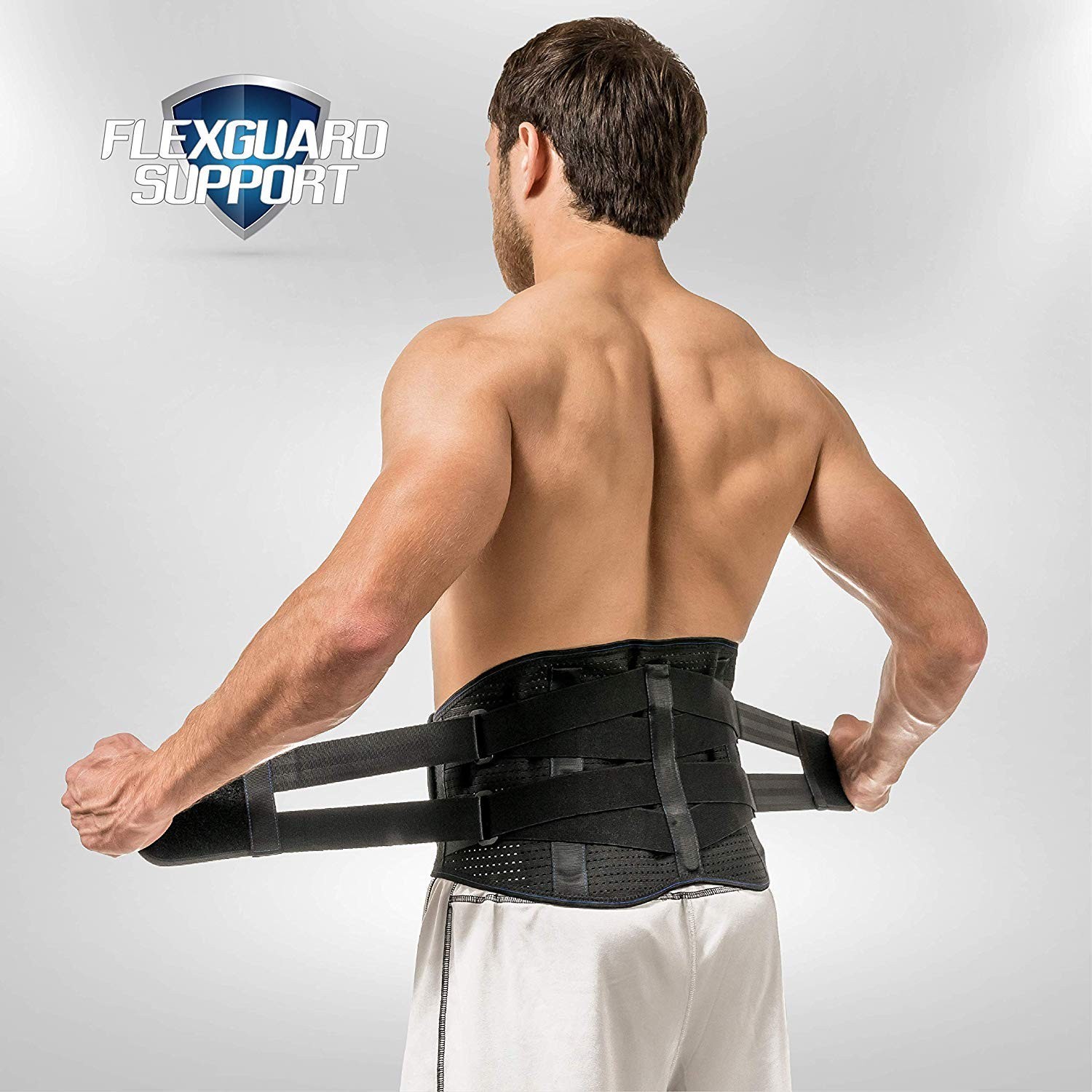 Compression Back Brace Support Belt for Pain Relief, Lumbar Support, Sciatica –