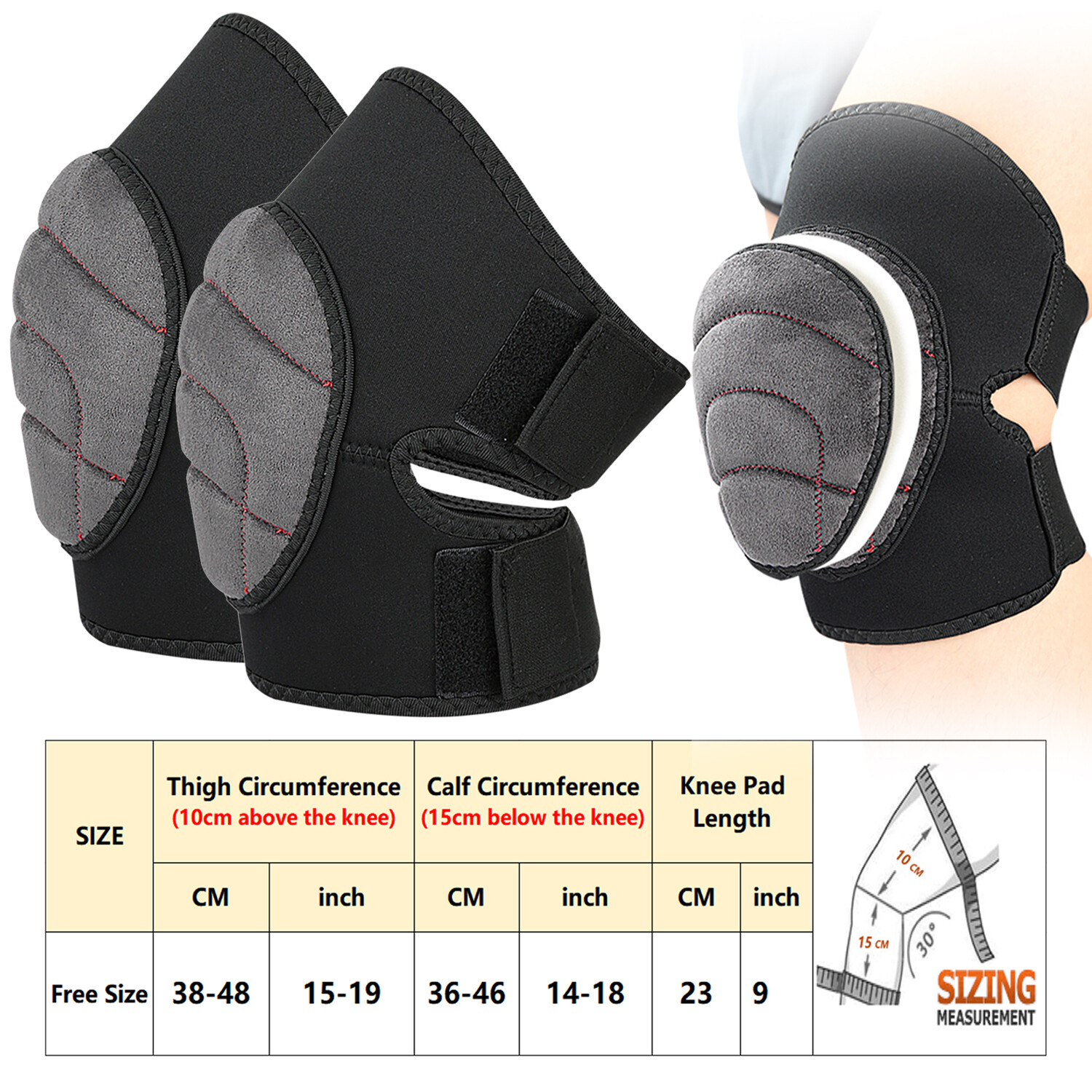 US Pressurize Knee Brace Pad Patellar Tendon Support Strap & Gel Pad Knee Pain
