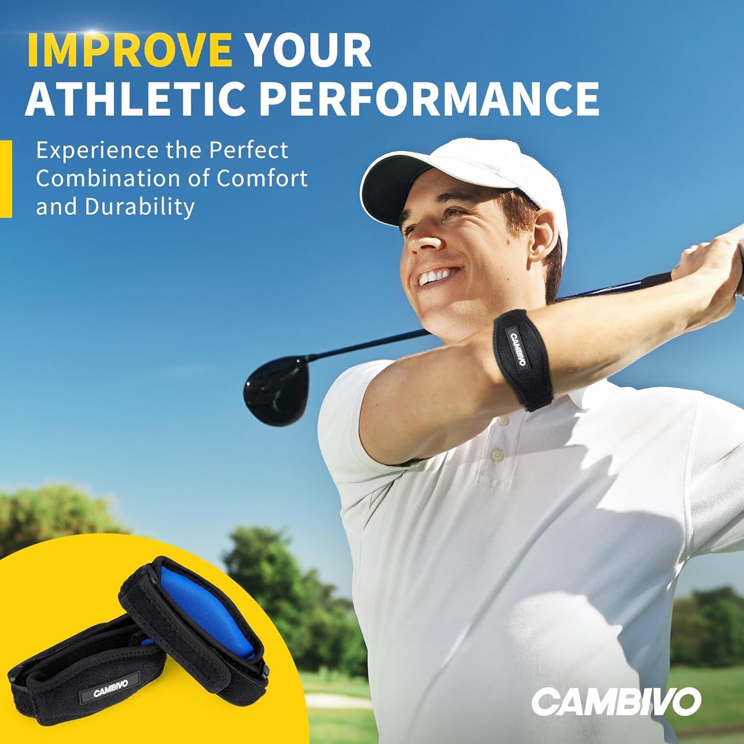 One Size Fits All: 2 Pack Adjustable Elbow Braces for Pain Relief & Support