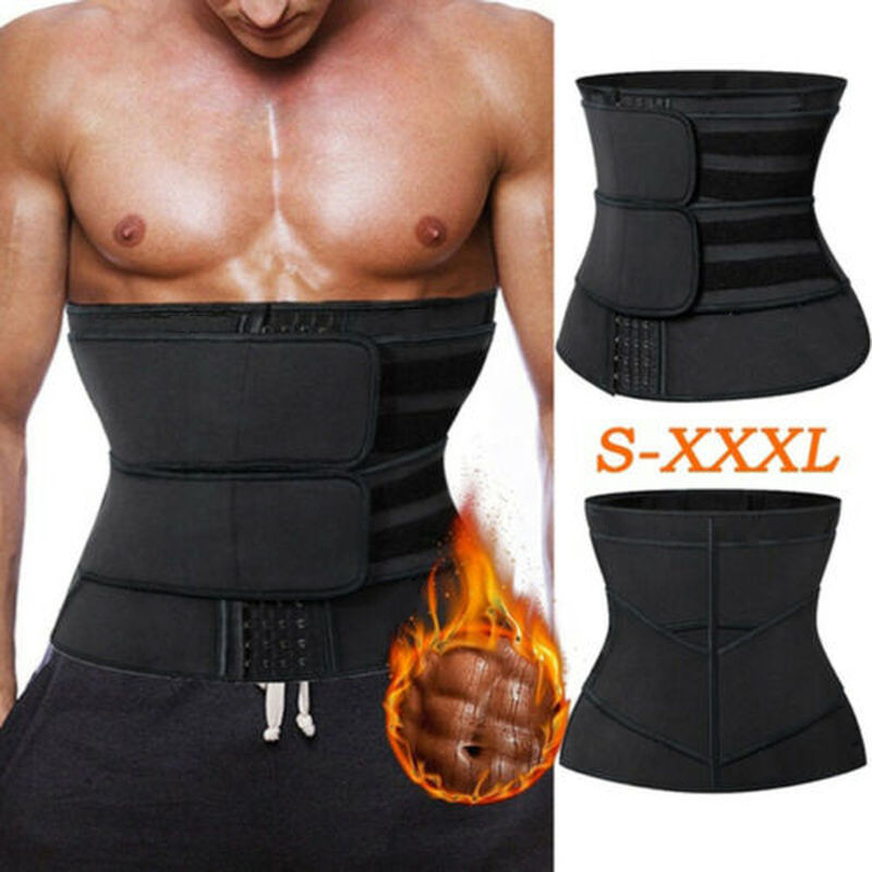 Men Women Waist Trimme Trainer Belt Sweat Wrap Tummy Control Stomach Fat Burner