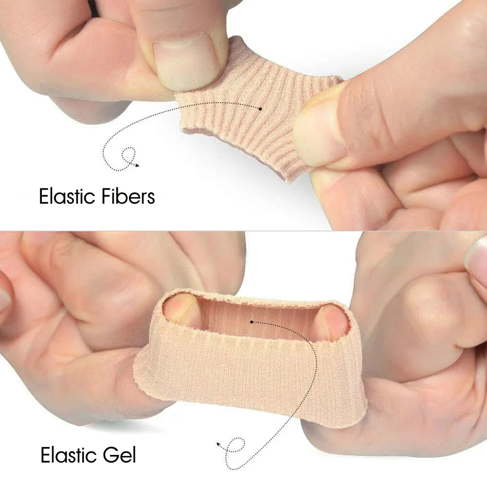 Gel Toe Protectors Tube Finger Bandage Foot Elastic Grip Protection Hammer Corn